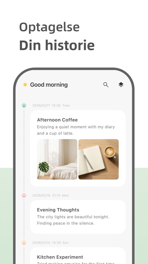 Your Diary private journal screenshot