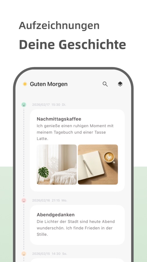 Your Diary private journal screenshot