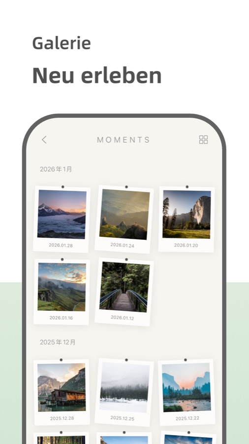 Your Diary timeline and mood tracker screenshot