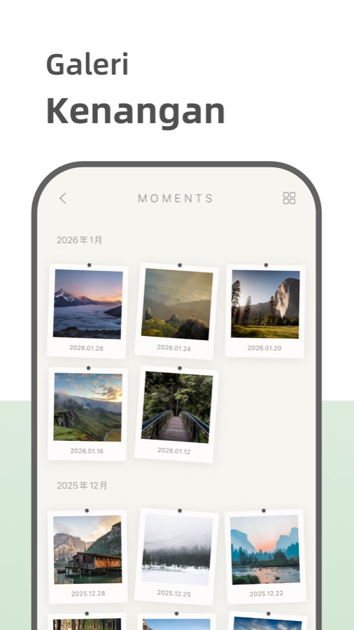 Your Diary timeline and mood tracker screenshot