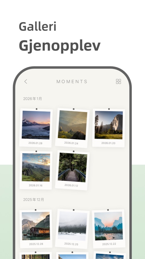 Your Diary timeline and mood tracker screenshot