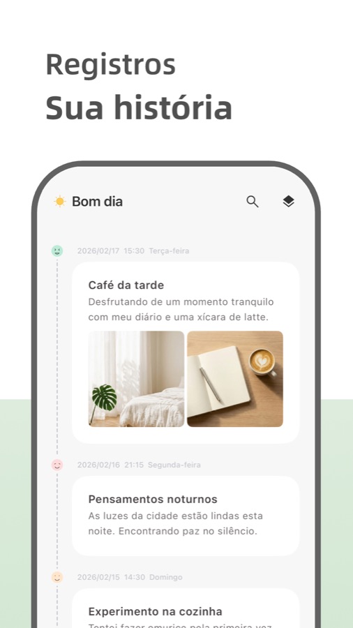 Your Diary private journal screenshot