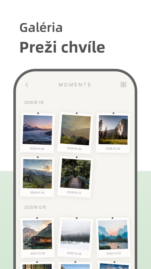 Your Diary timeline and mood tracker screenshot