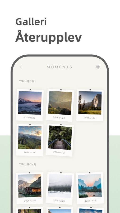 Your Diary timeline and mood tracker screenshot